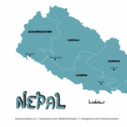 En karta över Nepal och patienten Munilal